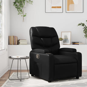 Vidaxl relaxfauteuil zwart kunstleer