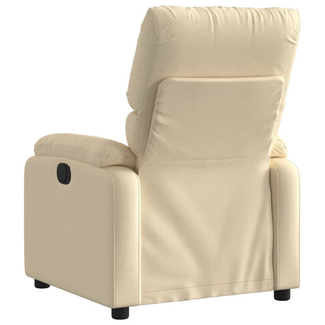 Vidaxl relaxfauteuil crème stof