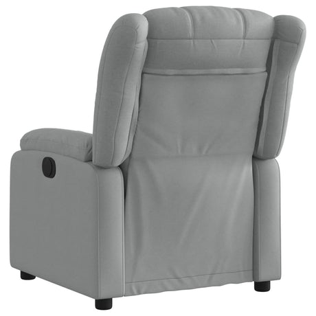 Vidaxl relaxfauteuil lichtgrijze stof