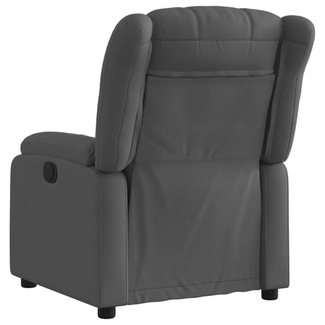 Vidaxl relaxfauteuil donkergrijze stof