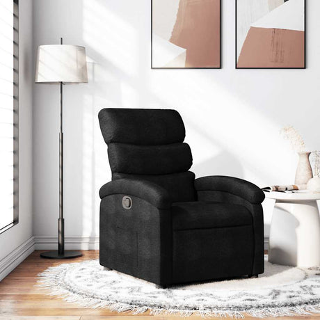 Vidaxl relaxfauteuil zwarte stof
