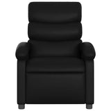 Vidaxl relaxfauteuil zwart kunstleer
