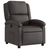 Vidaxl relaxfauteuil donkerbruin echt leer
