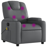 Vidaxl massagestoel van grijs kunstleer