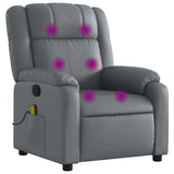 Vidaxl massagestoel van grijs kunstleer
