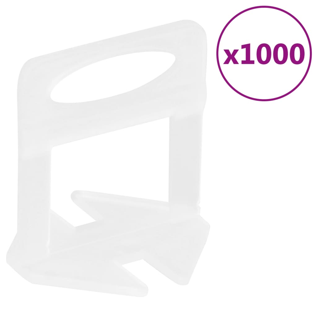 Vidaxl Nivellierklemmen für Fliesen 1000 Stück 1 mm