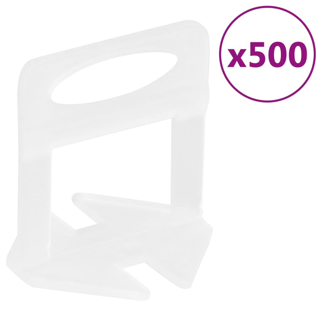 Vidaxl Nivelliersystem für Fliesen 250 Keile 500 Klammern 1,5 mm
