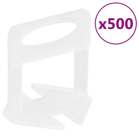 Vidaxl Nivelliersystem für Fliesen 250 Keile 500 Klammern 1,5 mm