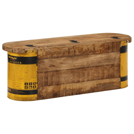 Vidaxl opbergbank dressoir 120x30x40 cm massief gerecycled hout