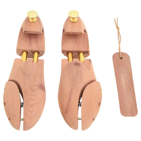 VidaXL Schuhspanner mit Schuhlöffel EU 40-41 aus massivem Zedernholz