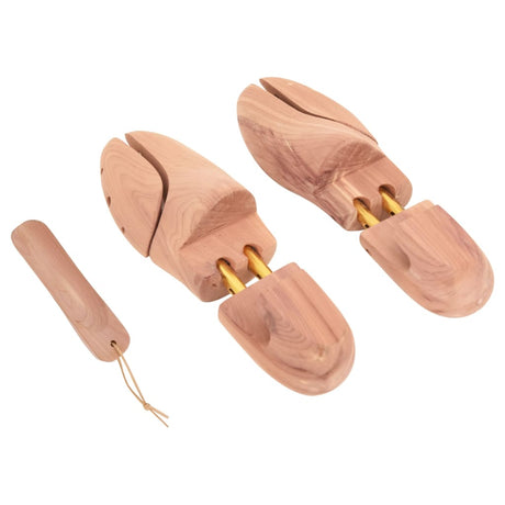 VidaXL Schuhspanner mit Schuhlöffel EU 40-41 aus massivem Zedernholz