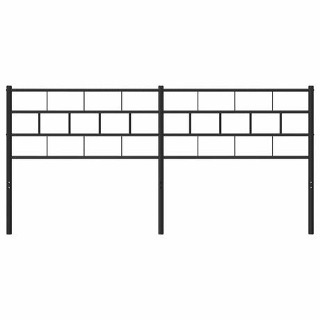 Vidaxl vervangend hoofdbord 200 cm metaal zwart