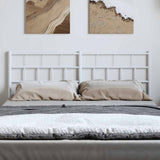 Vidaxl vervangend hoofdbord 135 cm metaal wit