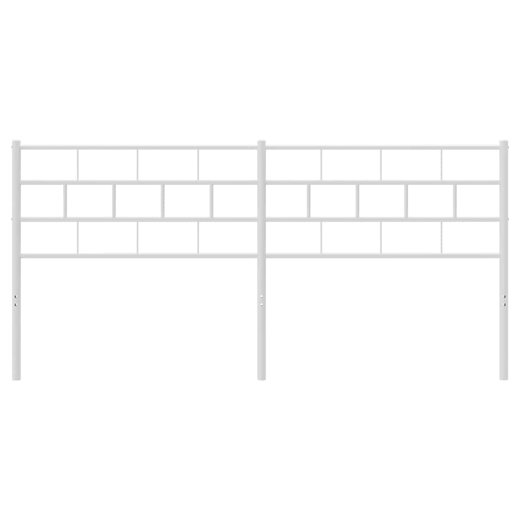 Vidaxl vervangend hoofdbord 160 cm metaal wit