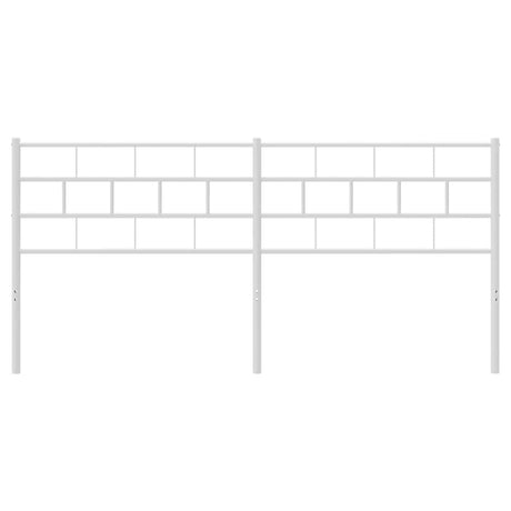 Vidaxl vervangend hoofdbord 200 cm metaal wit