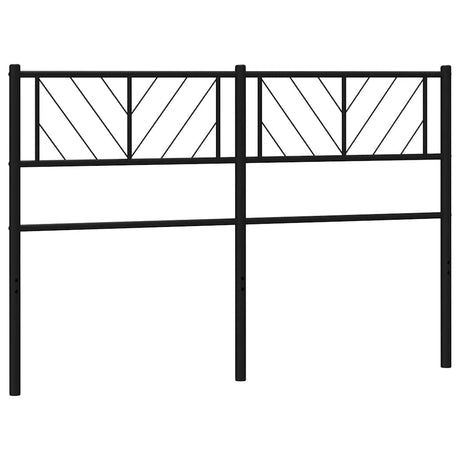 Vidaxl vervangend hoofdbord 150 cm metaal zwart