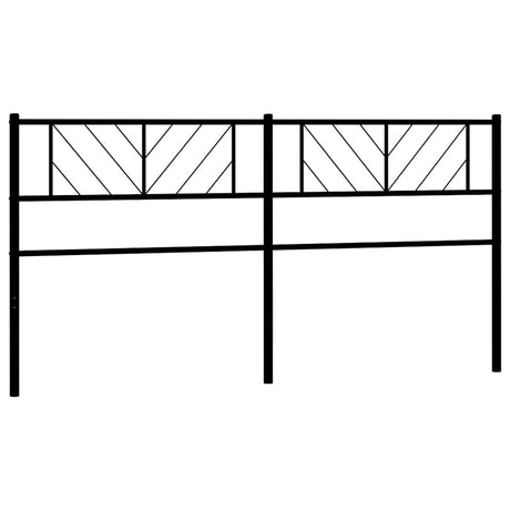 Vidaxl vervangend hoofdbord 180 cm metaal zwart