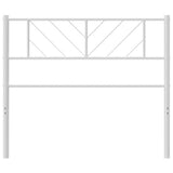 Vidaxl vervangend hoofdbord 90 cm metaal wit