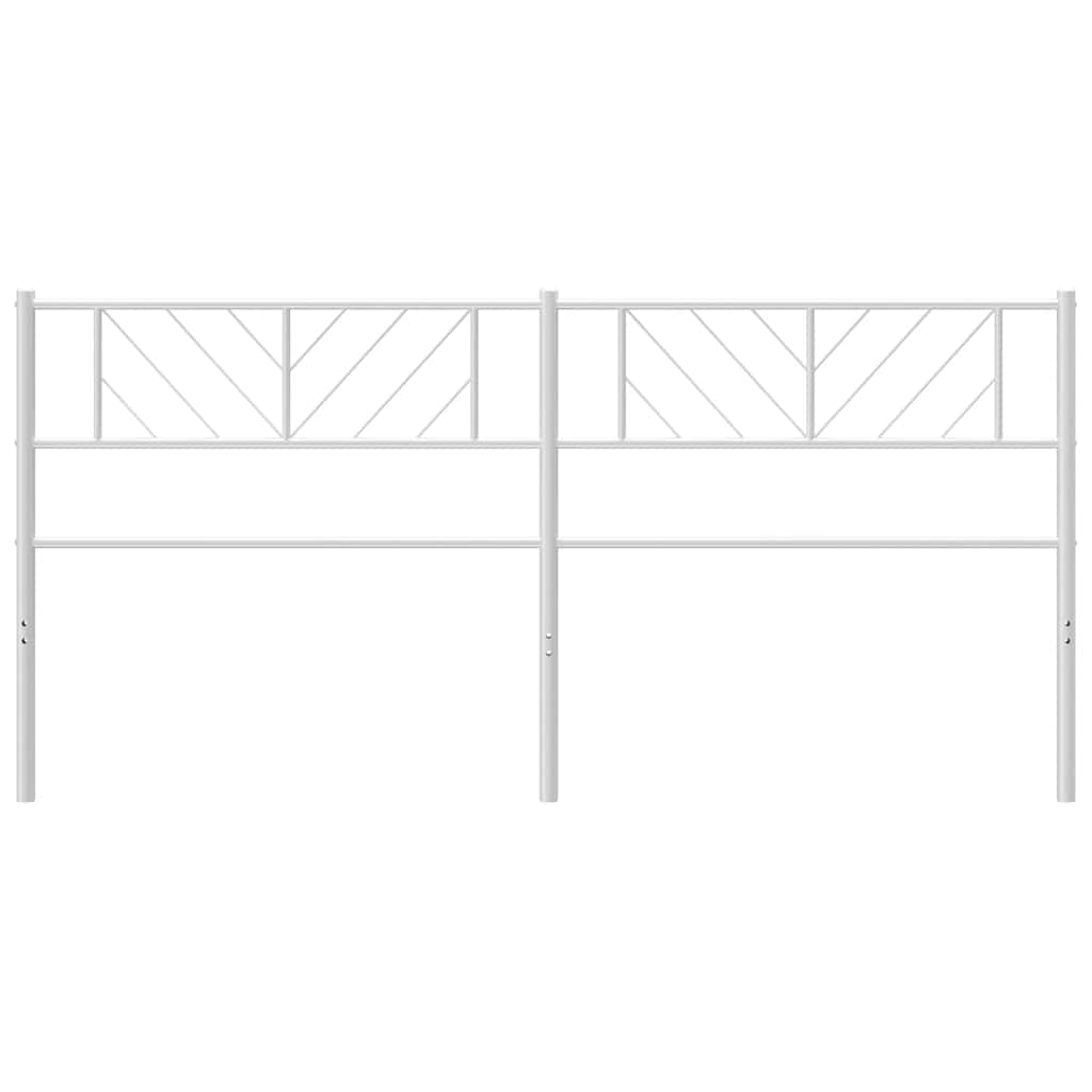 Vidaxl vervangend hoofdbord 200 cm metaal wit