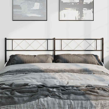 Vidaxl vervangend hoofdbord 193 cm metaal zwart