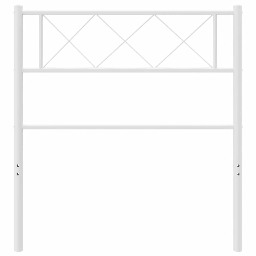 Vidaxl vervangend hoofdbord 75 cm metaal wit
