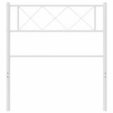 Vidaxl vervangend hoofdbord 75 cm metaal wit