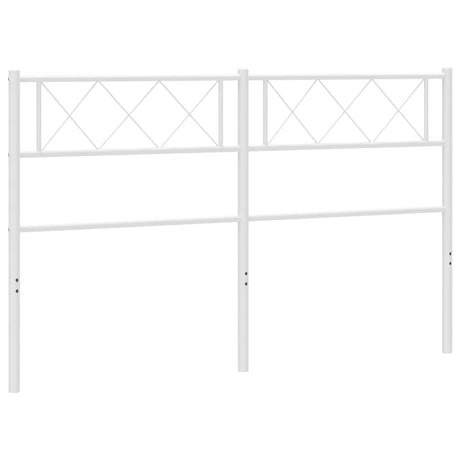 Vidaxl vervangend hoofdbord 150 cm metaal wit