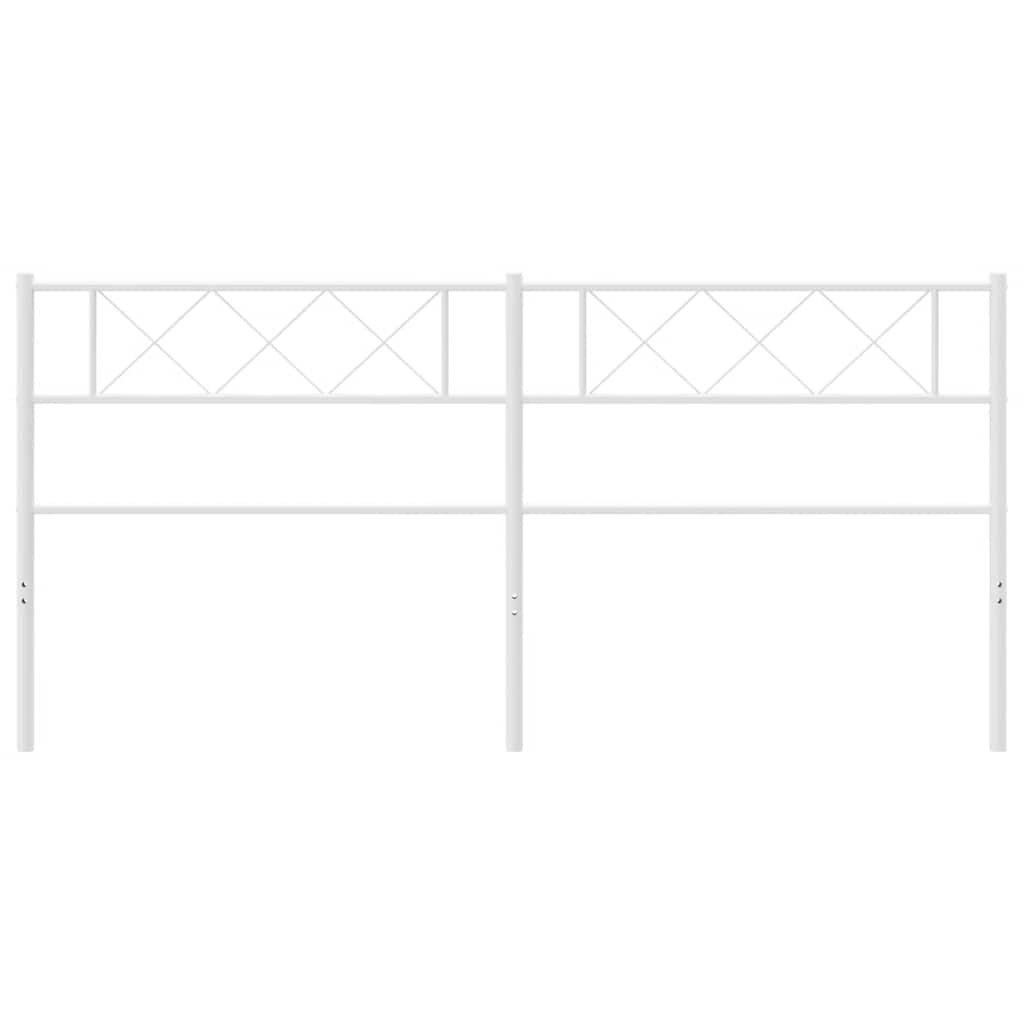 Vidaxl vervangend hoofdbord 180 cm metaal wit