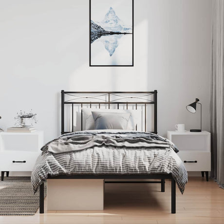 Vidaxl vervangend hoofdbord 193 cm metaal wit