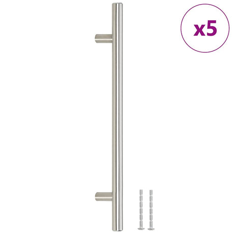 Vidaxx Griffe 5 Stück 192 mm Edelstahl silberfarben