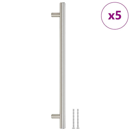 VidaXL Griffe 5 Stück 224 mm Edelstahl silberfarben