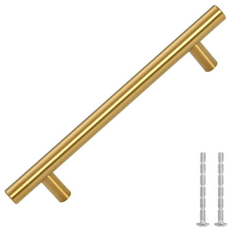 VidaXL Griffe 10 Stück 128 mm Edelstahl goldfarben