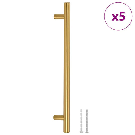 VidaXL Griffe 5 Stück 192 mm Edelstahl goldfarben