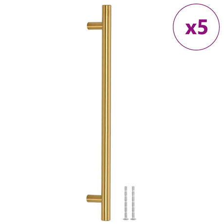 Vidaxx Griffe 5 Stück 224 mm Edelstahl goldfarben
