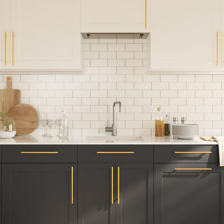 Vidaxx Griffe 5 Stück 224 mm Edelstahl goldfarben