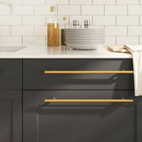 VidaXL Griffe 5 Stück 320 mm Edelstahl goldfarben