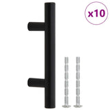 VidaXL Griffe 10 Stück 64 mm Edelstahl schwarz