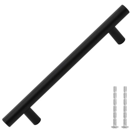 VidaXL Griffe 10 Stück 128 mm Edelstahl schwarz