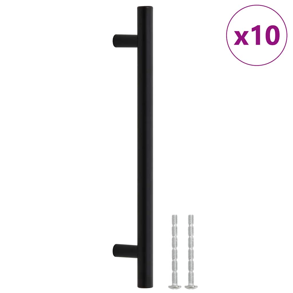 VidaXL Griffe 10 Stück 160 mm Edelstahl schwarz