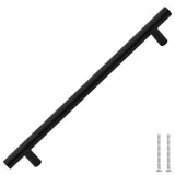 VidaXL Griffe 5 Stück 192 mm Edelstahl schwarz