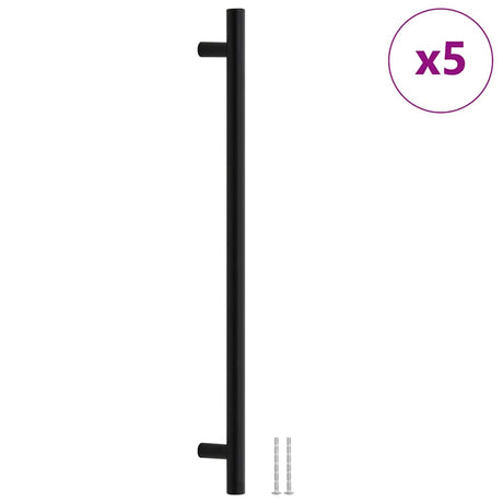 VidaXL Griffe 5 Stück 320 mm Edelstahl schwarz