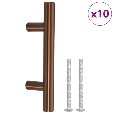 VidaXL Griffe 10 Stück 64 mm Edelstahl bronzefarben