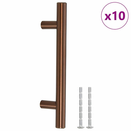 VidaXL Griffe 10 Stück 96 mm Edelstahl bronzefarben