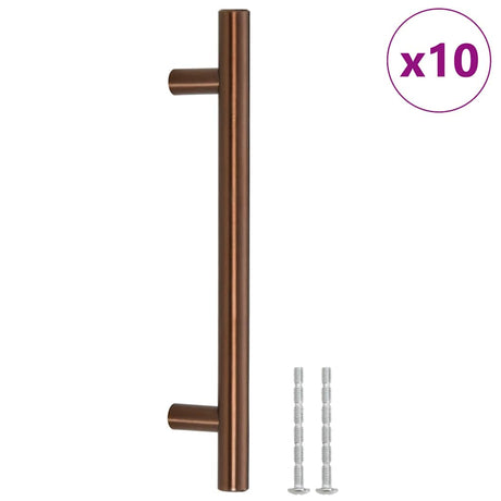 VidaXL Griffe 10 Stück 128 mm Edelstahl bronzefarben