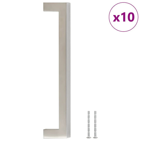 Vidaxx Griffe 10 Stück 160 mm Edelstahl silberfarben