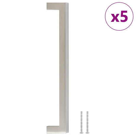 Vidaxx Griffe 5 Stück 192 mm Edelstahl silberfarben