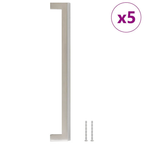 VidaXL Griffe 5 Stück 224 mm Edelstahl silberfarben
