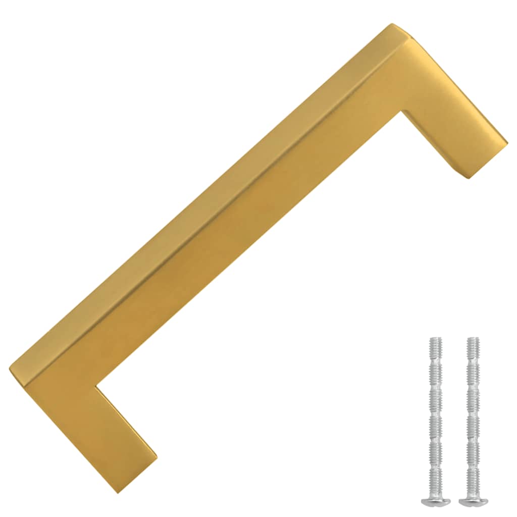 VidaXL Griffe 10 Stück 96 mm Edelstahl goldfarben