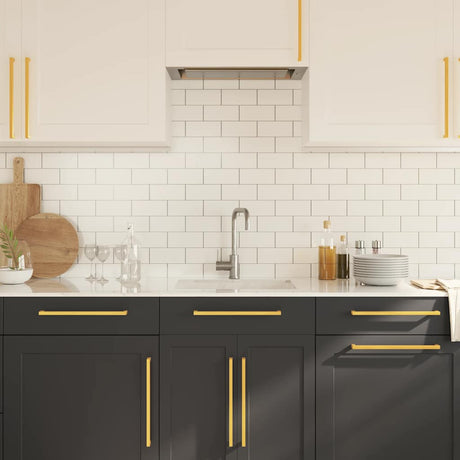VidaXL Griffe 5 Stück 320 mm Edelstahl goldfarben