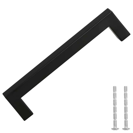VidaXL Griffe 10 Stück 128 mm Edelstahl schwarz